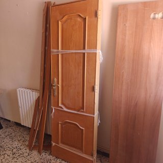 3 Puertas de Madera con Cristal