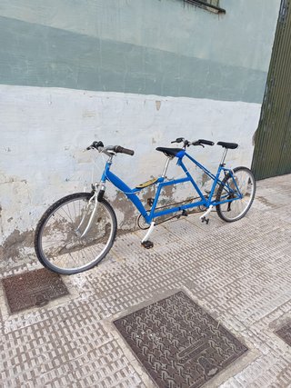 Bicicleta Tándem Azul