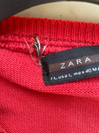 Maglione Zara Uomo Taglia L Rosso