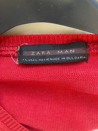 Maglione Zara Uomo Taglia L Rosso