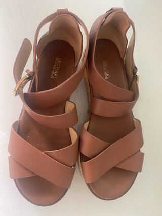 Sandalias Michael Kors Piel Camel de esparto
