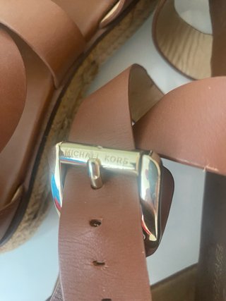 Sandalias Michael Kors Piel Camel de esparto