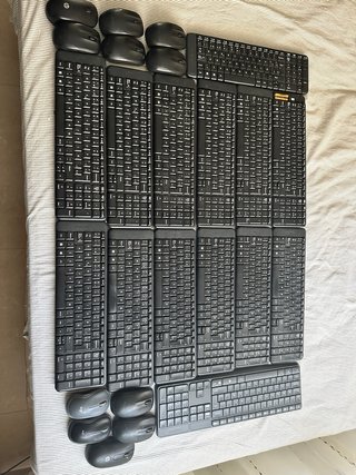 Lote Teclados Logitech K220 y Ratones