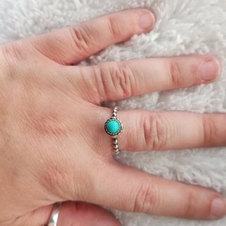 Anillo Plata Pandora Turquesa
