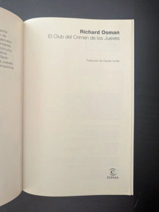 El Club del Crimen de los Jueves - Richard Osman