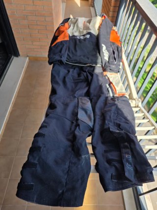 Traje KTM Moto Negro Naranja