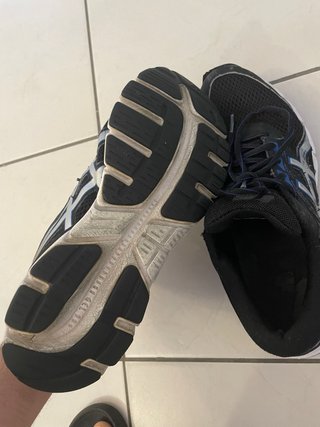 Scarpe uomo Asics nere e blu taglia 44