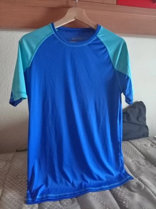 Camiseta Eono senderismo azul/teal Talla L
