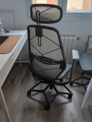 Silla gaming/oficina ergonomica, gris. IKEA