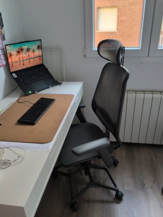 Silla gaming/oficina ergonomica, gris. IKEA