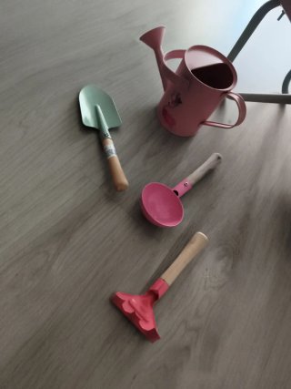Set Jardinería Infantil Rosa