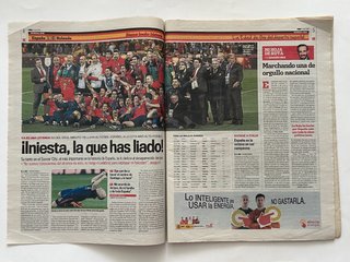 Periódicos Marca y As Mundial Fútbol España