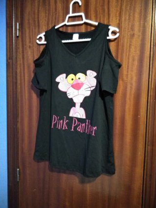 Camiseta Tirantes Mujer Pantera Rosa Talla M