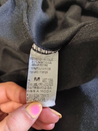 Falda pantalón negra talla M