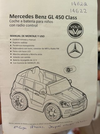 Coche a batería Mercedes Benz GL 450