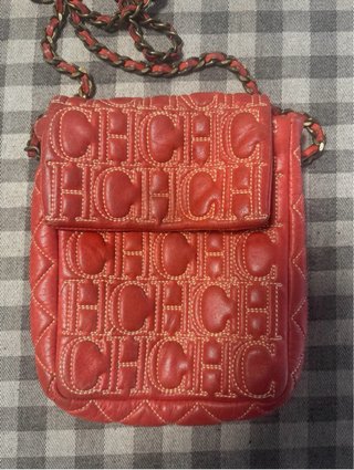 Bolso Carolina Herrera Rojo Bandolera
