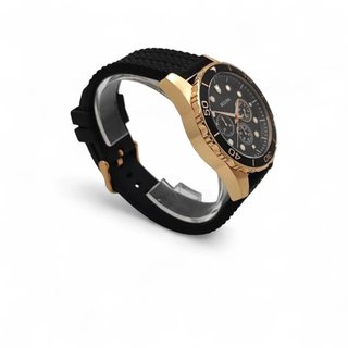 RELOJ BULOVA 98A192 ESFERA NEGRA CAJA BRONCE CORREA SILICONA