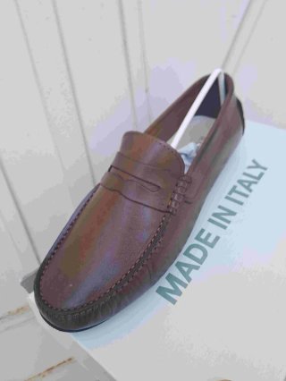 Mocassini uomo marrone Made in Italy 40 A 45