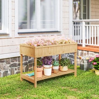 Mesa de Cultivo Huerto Urbano Madera