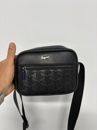 Bolso bandolera Lacoste negro