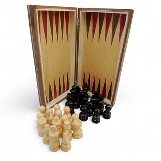 JUEGO DE MESA AJEDREZ MADERA   "MEDIANO"