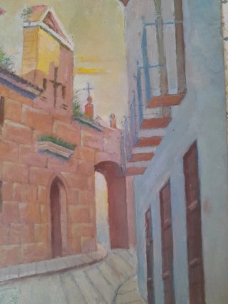 Pintura al óleo sobre tabla