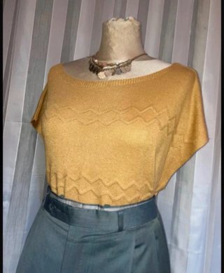 Top donna smanicato, vintage,