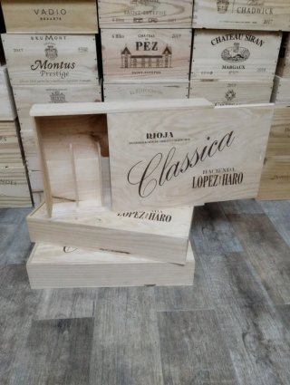 Pack 3 cajas de madera grandes con tapa