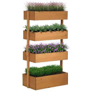 Jardinera Madera 4 Niveles Elevada
