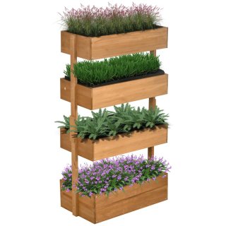 Jardinera Madera 4 Niveles Elevada