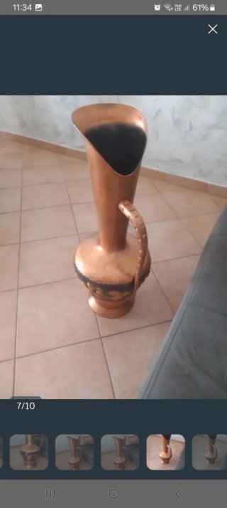 Vaso antico in rame