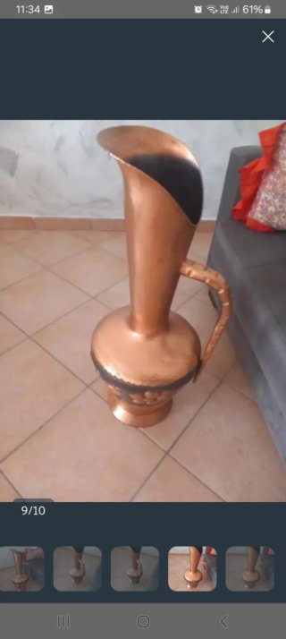 Vaso antico in rame