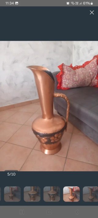 Vaso antico in rame