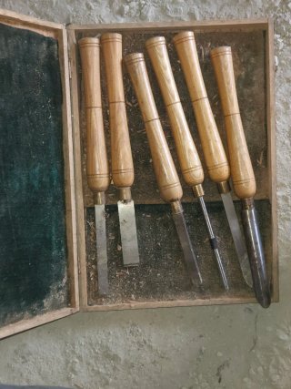 Set de 6 Gubias para Tallar Madera
