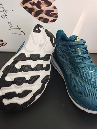 Zapatillas Hoka Clifton 9 T40 Verde Oscuro