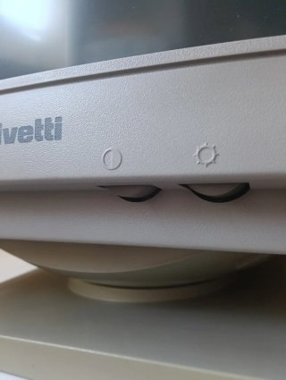 Monitor Olivetti CRT Vintage  14" (1993) Retro VGA