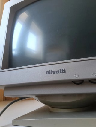 Monitor Olivetti CRT Vintage  14" (1993) Retro VGA