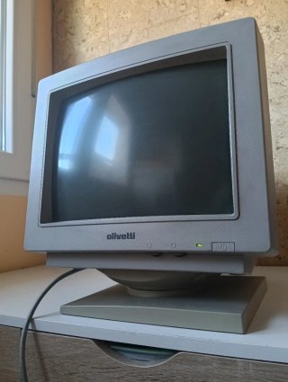 Monitor Olivetti CRT Vintage  14" (1993) Retro VGA