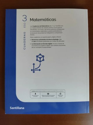 Matemáticas 3 ESO cuaderno SANTILLANA