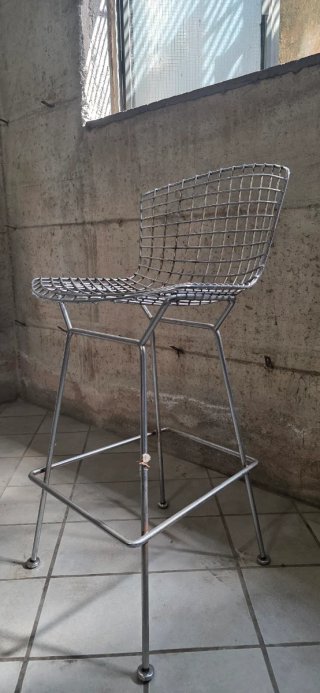 4 Sgabelli Bar Cromati Design Moderno