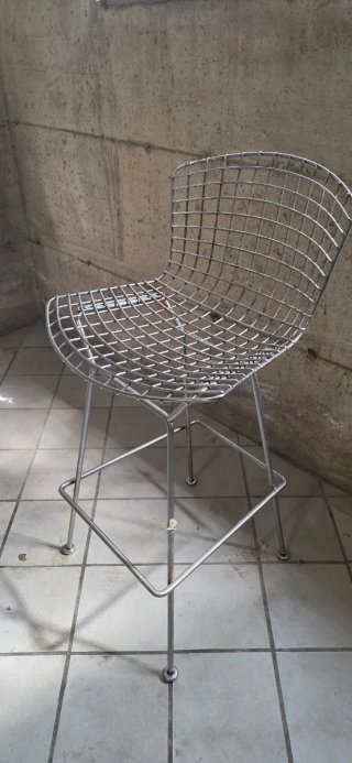 4 Sgabelli Bar Cromati Design Moderno
