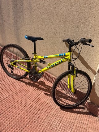 Bicicleta infantil amarilla TEAM