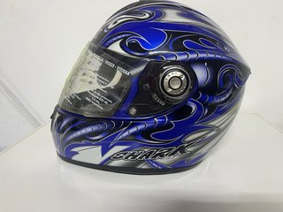 Casco Integral SHARK Azul y Negro