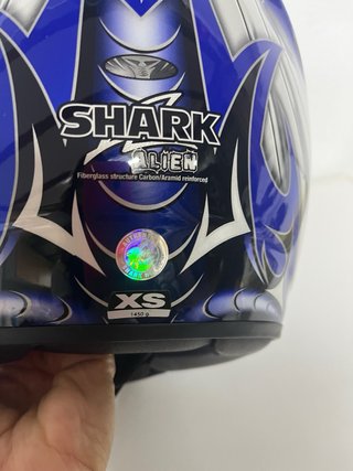 Casco Integral SHARK Azul y Negro