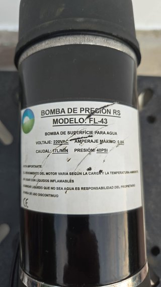 Bomba de agua - Grupo de presión con presostato