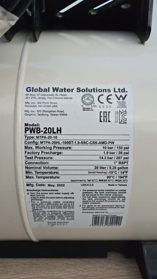 Bomba de agua - Grupo de presión con presostato
