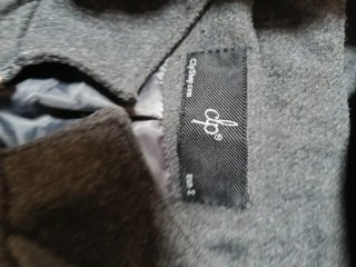 Abrigo gris mujer