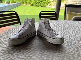 Converse Plataforma Blancas Talla 37