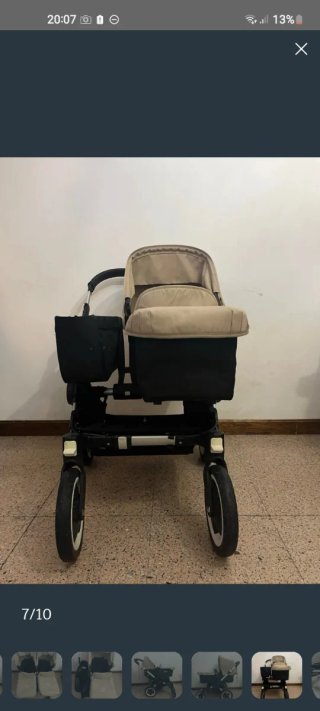 Carro gemelar Bugaboo Donkey Duo Beige