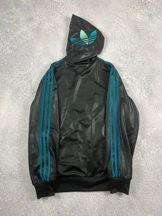 Chaqueta Adidas Chile 62 negra y turquesa talla M